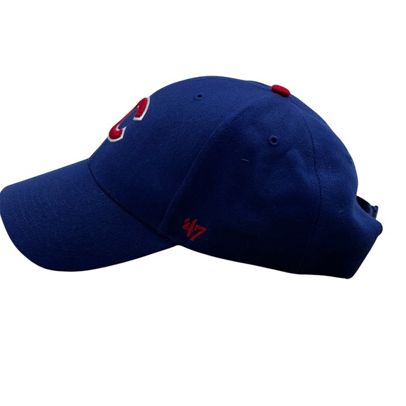 Chicago‎ Cubs MLB 47 Brand Baseball Cap Hat Blue Red Adjustable OSFA - Picture 4 of 9